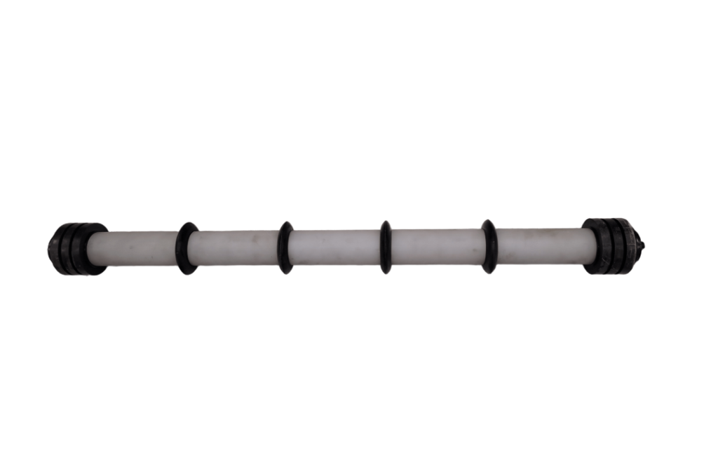 Stålrulle - Ø63,5/108 x 750 (med 2x3 fladringe + 4 disc)