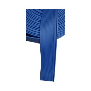 Kanttætning med profil til PVC og PU bånd - 2 x 100 mm. (Blå)