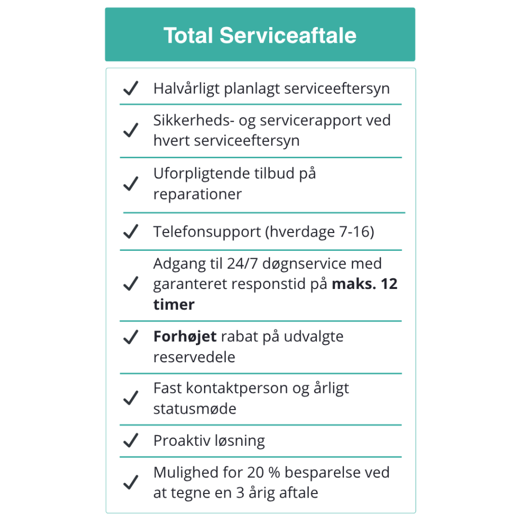 Total serviceaftale
