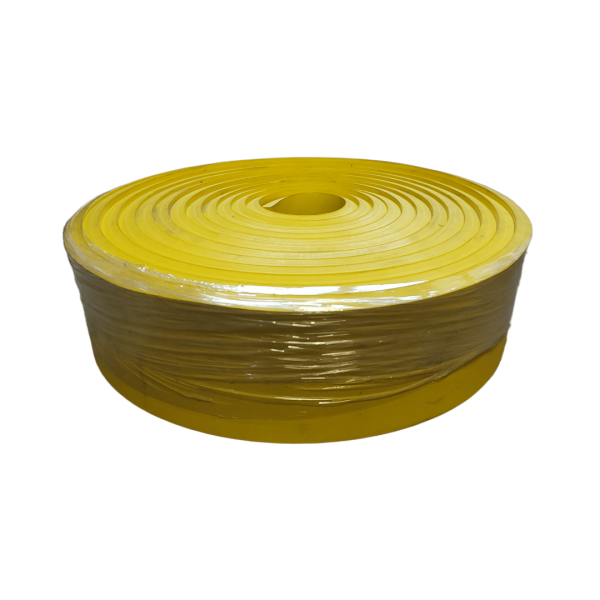 Kantgummi - 15 x 120 x 10.000 mm. (Gul / Shore 90)