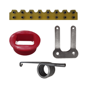 Wear parts and spare parts for belt scrapers and brushes