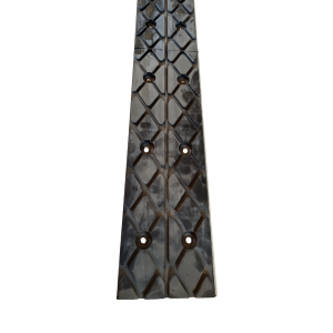 Antiskrid Pulley Bar - Tromlebelægning - Aluminium belagt med vaffelgummi - 16:20 x 140 x 1.500 mm (inkl. bolte)