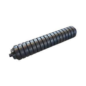 Stødabsorberende stålrulle med tætsiddende slagringe - Ø89 x 462 mm.