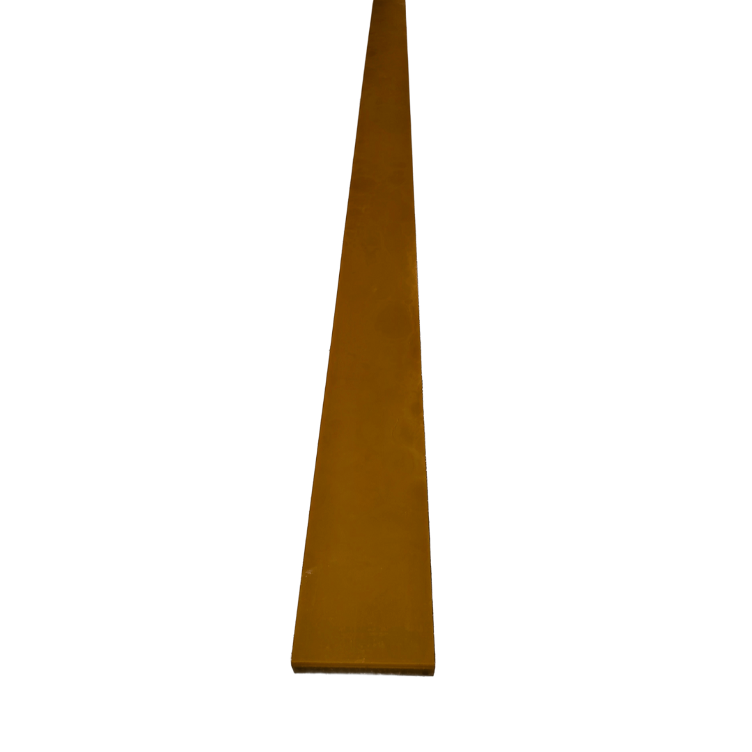 PU-Skraberblad (Gul - Shore 90) - 10 x 100 x 2.000 mm.