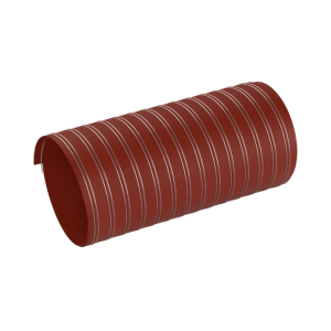 Industrislange til ekstra varm luft og damp (300°C) i glasfiber, silikone, stål og polyester - Ø51-Ø305 x 4 m.
