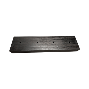 Sneplovskær i gummi til Arctic HPD (4 forborede huller) - 50 x 150 x 606 mm.